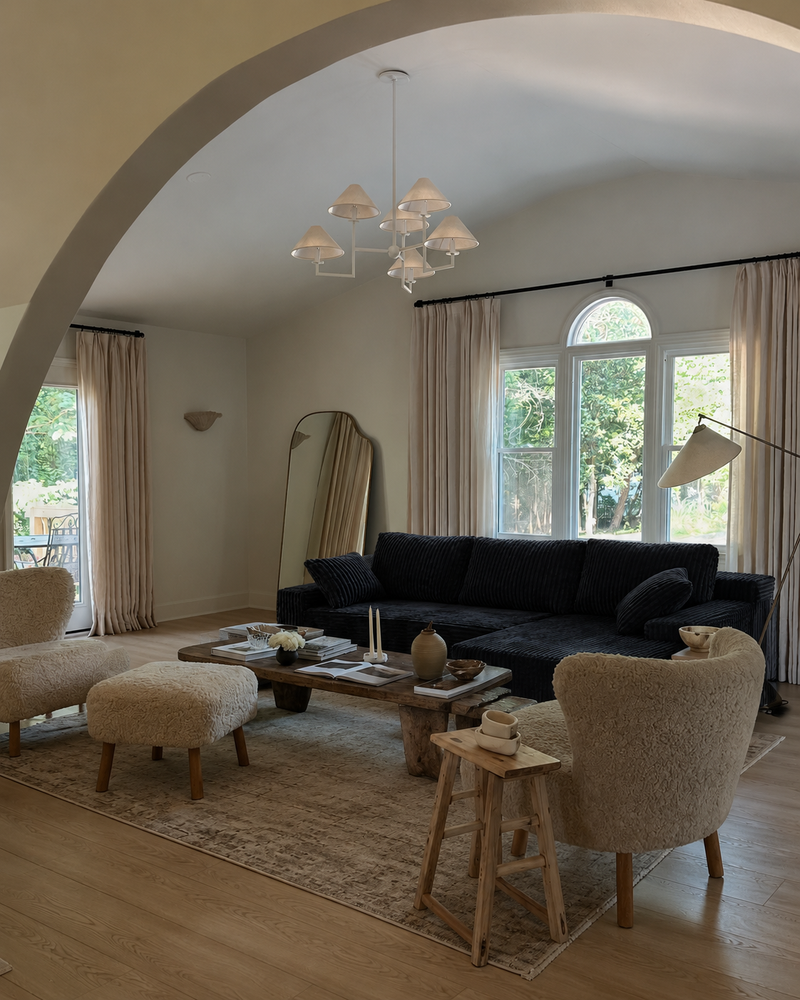 Choosing a coffee table for an L-shaped couch