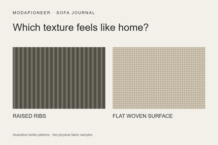 Corduroy vs. Linen Sofas: Start With the Texture You Want
