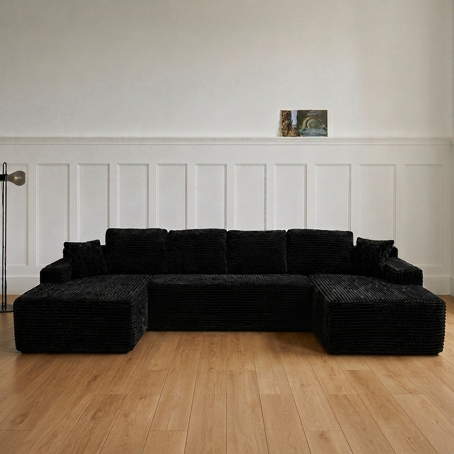 131-inch U-shaped sectional shared gallery image 01