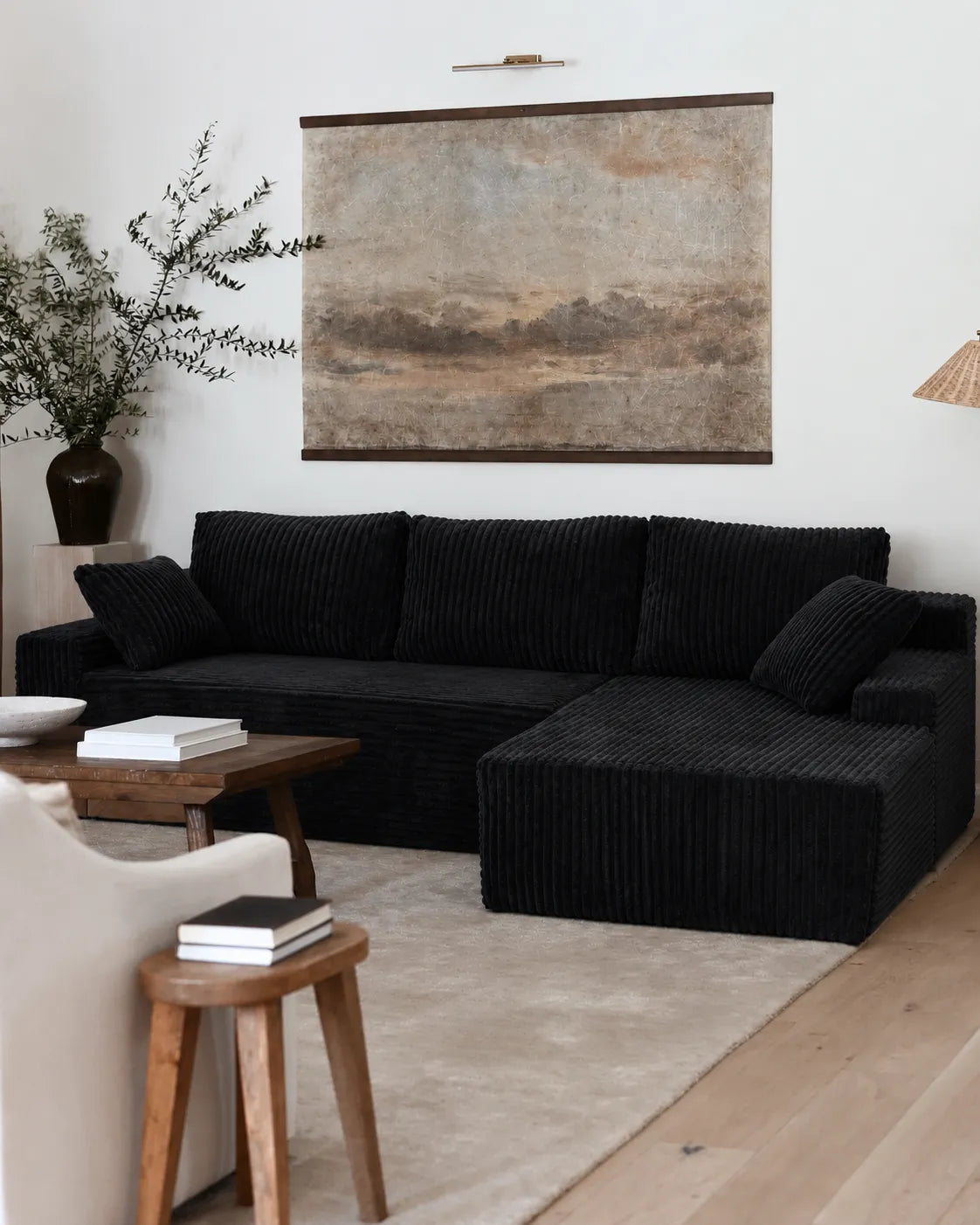 Modular couch arrangement for an open living room